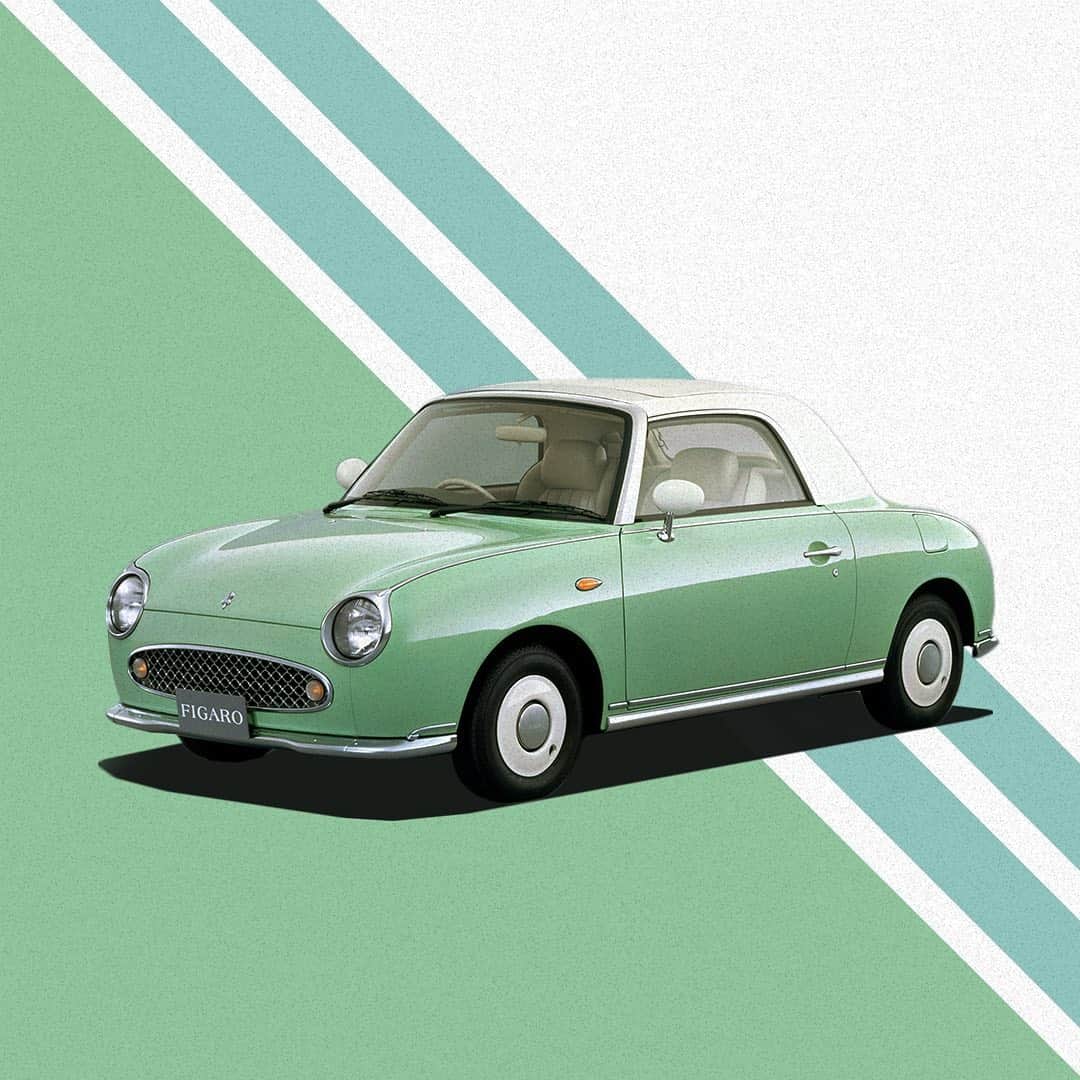 Nissanさんのインスタグラム写真 - (NissanInstagram)「#Nissan released the third wave of #PikeCar series on the 14th of February, 1991. This model was a compact, elegant coupe named #Figaro. #NissanFigaro #TBT #Heritage」2月13日 23時02分 - nissan