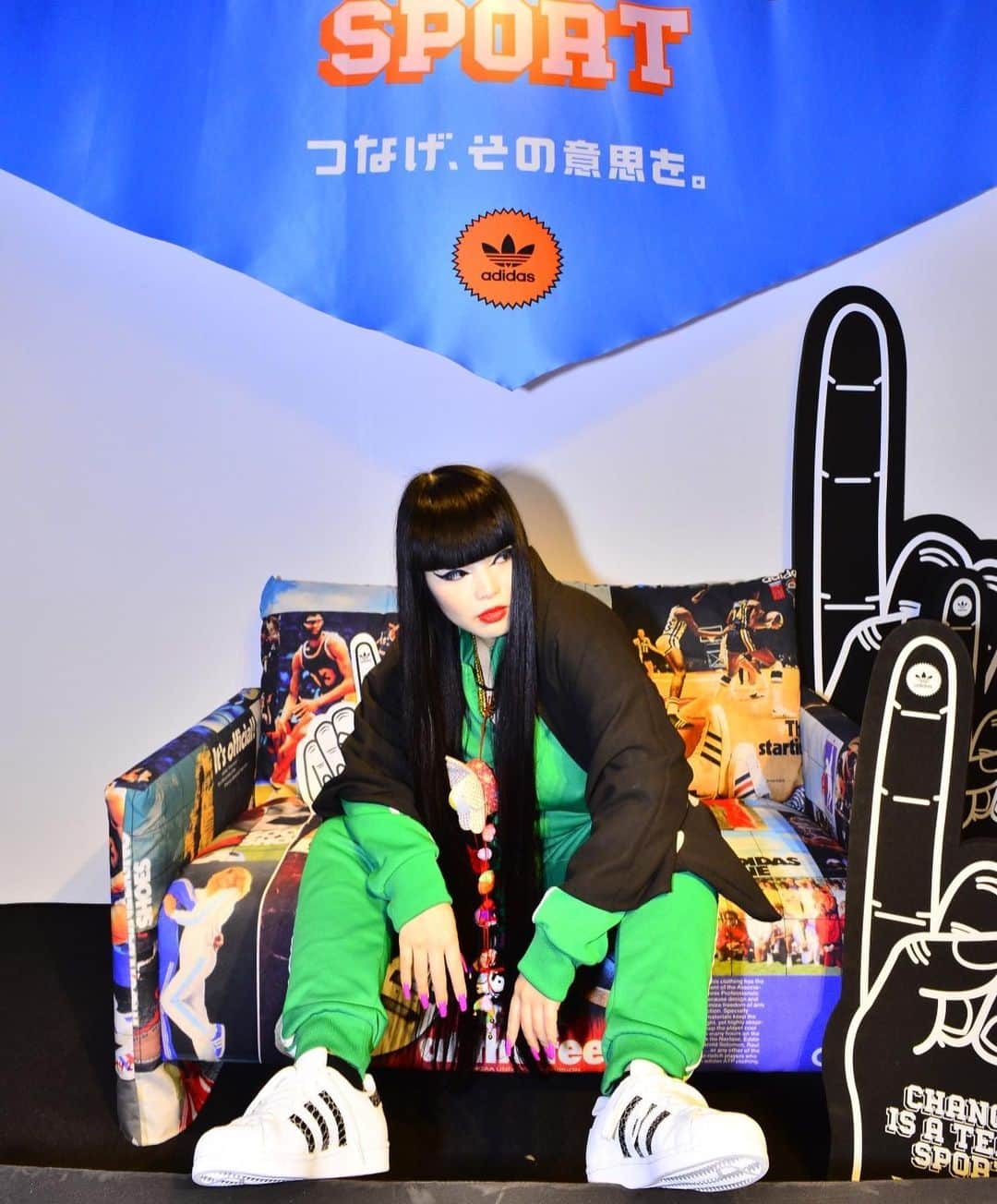 森山穂乃香のインスタグラム：「👟SUPER STAR 2020 LUNCH PARTY👟 @adidasoriginals @adidastokyo  CHANGE IS A TEAM SPORT つなげ、その意思を✊🏻 #adidasSUPERSTAR #スーパースター @adidas」