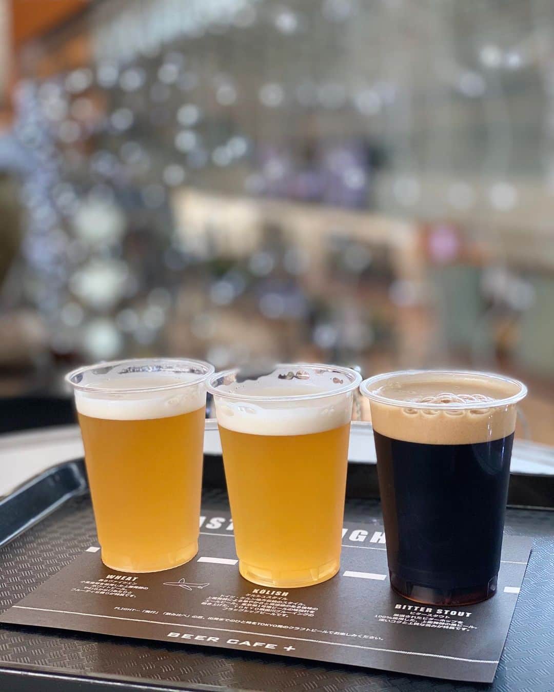 のインスタグラム：「#隅田川ブルーイング #飲み比べ #ヴァイツェン #ケルシュ #スタウト #仕方ない仕方ない #時間調整 #リフレッシュ」