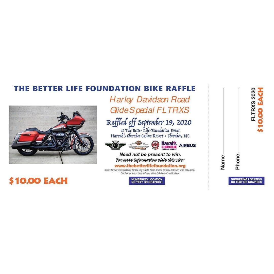 3 Doors Downさんのインスタグラム写真 - (3 Doors DownInstagram)「Raffle tickets are now on sale for this year's The Better Life Foundation 2020 Road Glide Special FLTRXS.  Need not be present to win. Link in bio to purchase.」2月14日 4時55分 - 3doorsdown