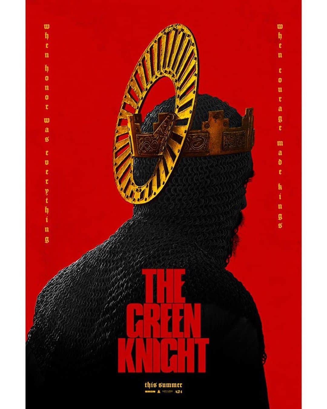 ジョエル・エドガートンのインスタグラム：「The Green Knight. In cinemas this summer.」