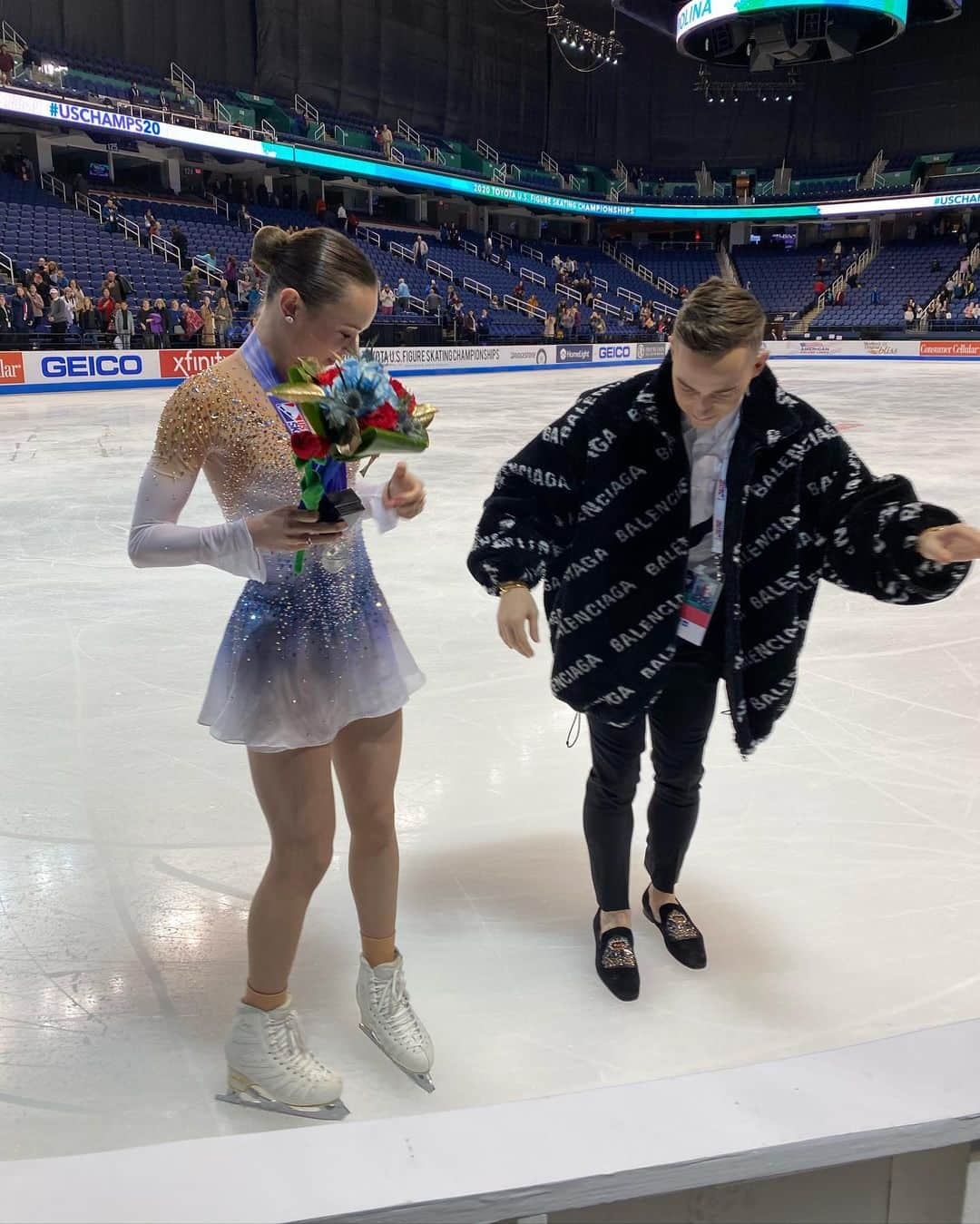 アダム・リッポンさんのインスタグラム写真 - (アダム・リッポンInstagram)「Throwback to watching Mariah being a superstar at the Nationals Championships. Thank you @shae_lynnbourne for the amazing program, thank you @team__raf for being the best, and thank you @mariahsk8rbell for having me be apart.」2月14日 6時56分 - adaripp