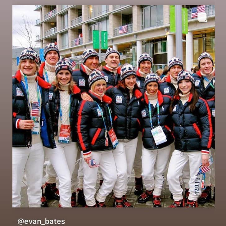 アマンダ・エボラさんのインスタグラム写真 - (アマンダ・エボラInstagram)「Thanks Evan for the throwback reminder.  Once you’re an Olympian, you are always an Olympian.  Blessed to be forever bonded with this dream team.  Missing teammates @ben_agosto @mirainagasu @reflatt in the photo  Happy 10yr Anniversary #Vancouver2010 #OpeningCeremonies #TeamUSA #AmazingAwaits」2月14日 6時52分 - acevora84