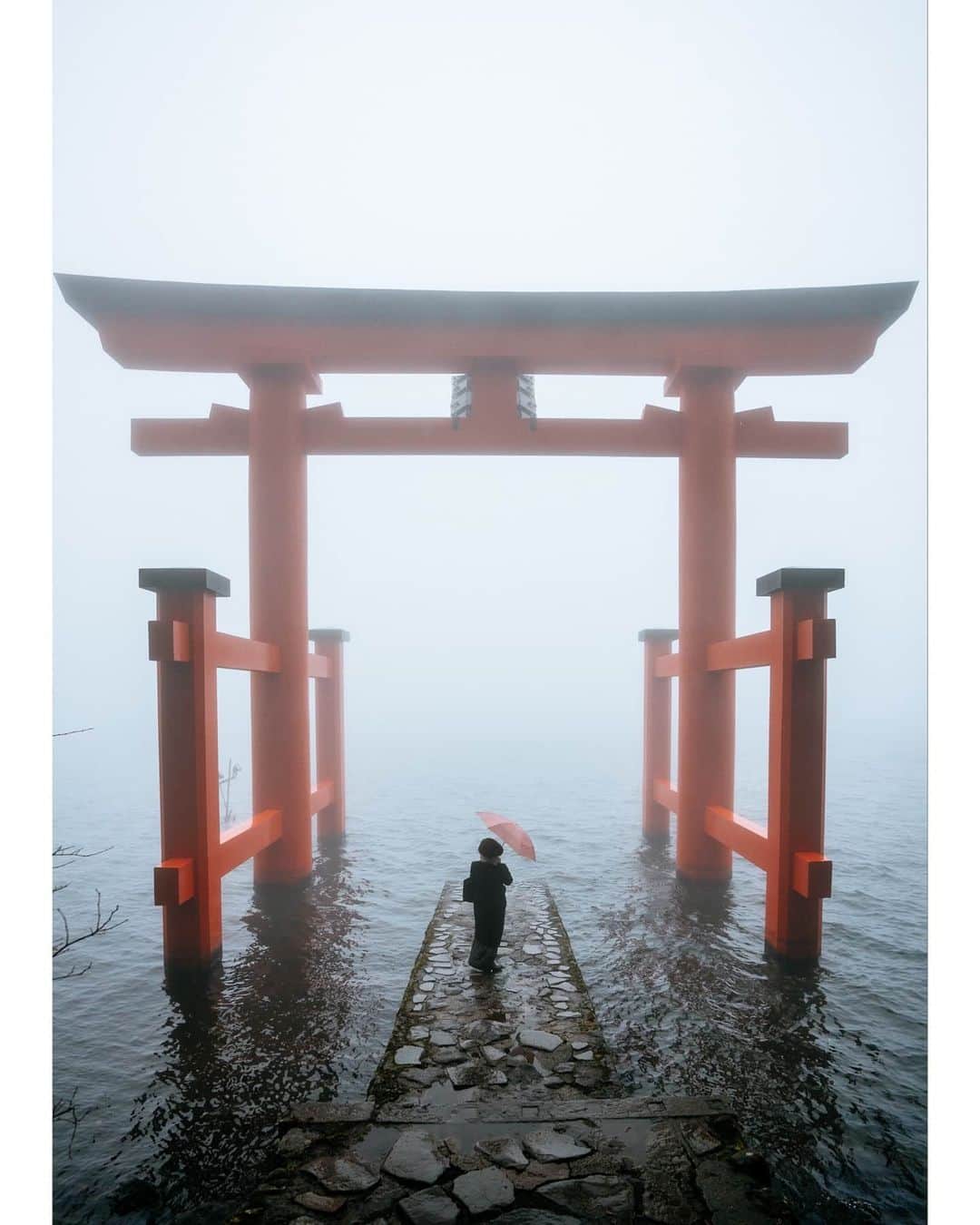 VuTheara Khamさんのインスタグラム写真 - (VuTheara KhamInstagram)「Yesterday, I discovered Hakone Shrine Peace Torii, in #Kanagawa. The weather was magic, morning fog, little bit rainy, like a dream ⛩️ .  #UnknownJapan #visitjapanjp @visitjapanjp」2月14日 19時30分 - vutheara