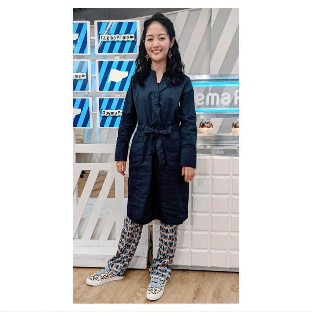 ハヤカワ五味のインスタグラム：「🔥 ワンピース、パンツ #EUROPEANCULTURE  シューズ @noname.japan ピアス @mgb_jp」