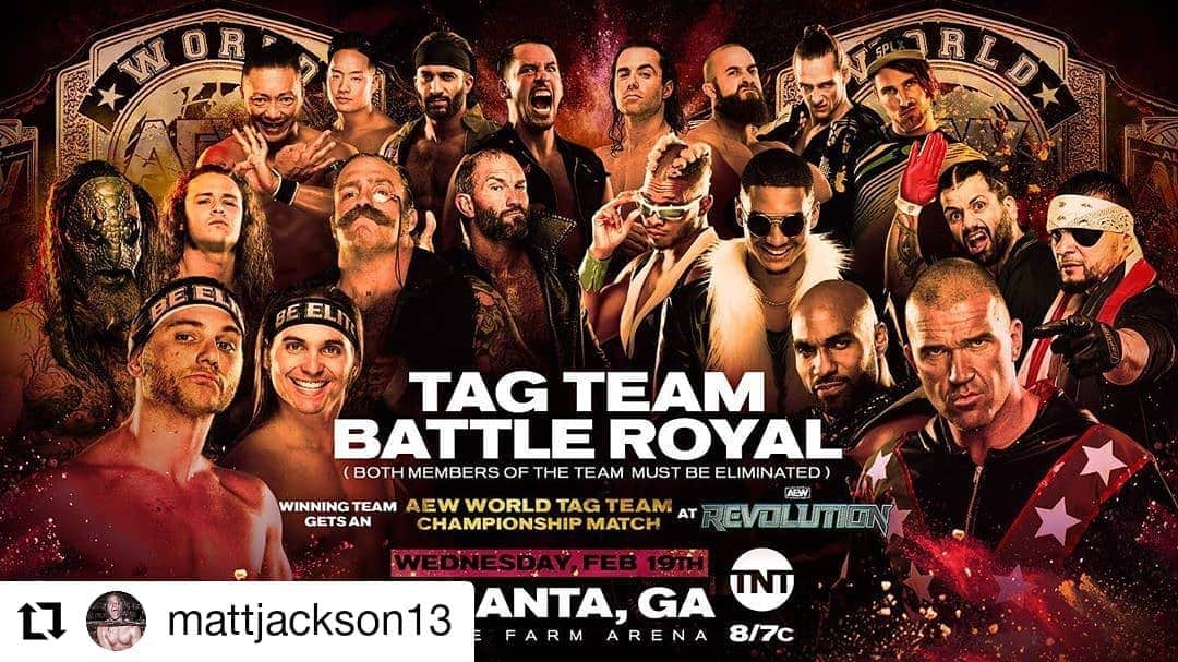 CIMAさんのインスタグラム写真 - (CIMAInstagram)「Next week Atlanta!! Tag team battle royal. #AEW #imwithaew #STRONGHEARTS」2月14日 20時27分 - supercima1115