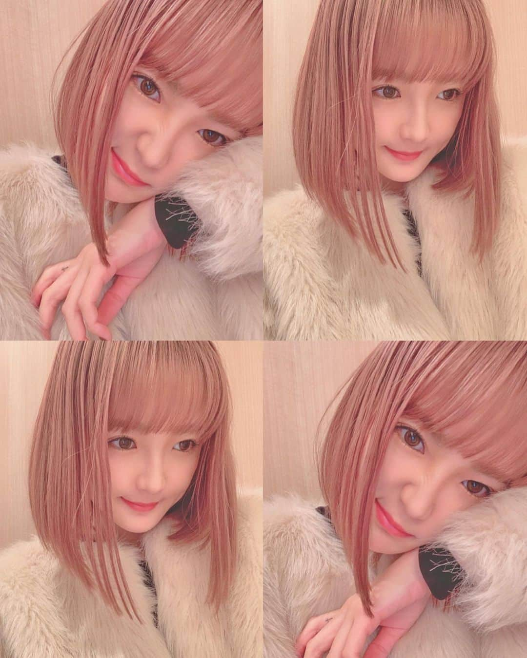 蓼沼楓さんのインスタグラム写真 - (蓼沼楓Instagram)「Happy Valentine's Day 🍫🤍 #pinkhair」2月14日 20時43分 - pyon_sta