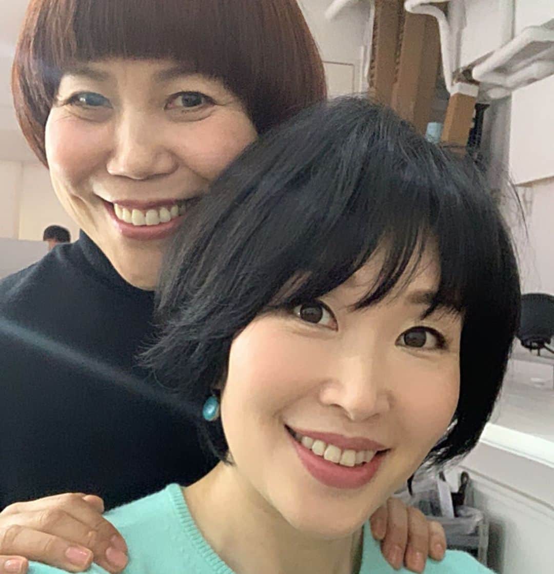 小林ひろ美のインスタグラム：「朝から撮影✨ お相手は同級生で同じ名前の浩未ちゃん💓 たっぷりお喋りできてうれしい💙」