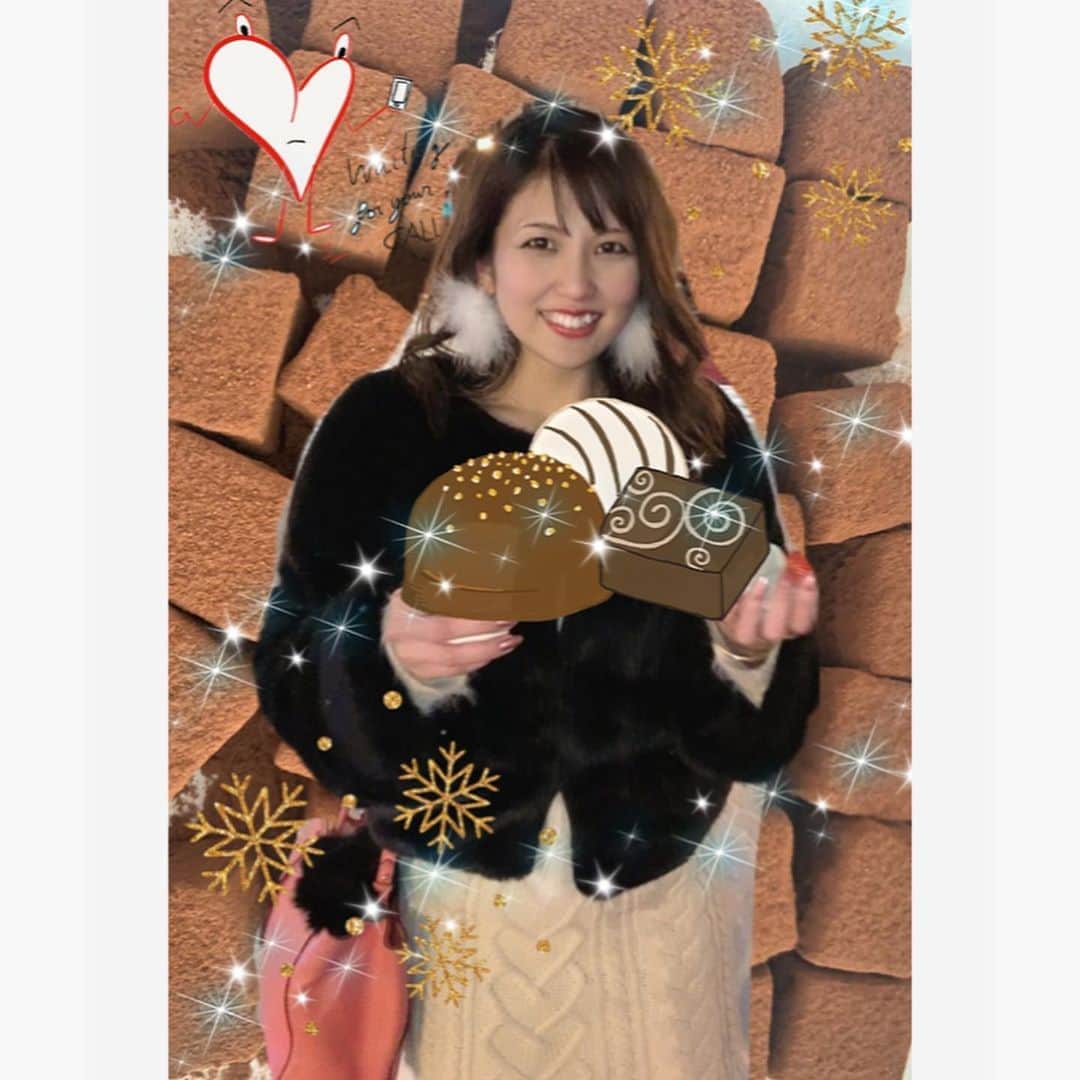 のインスタグラム：「#happyvalentinesday 🍫💝✨ #バレンタイン 💖💗💖 #生チョコ 作ったよん💝💗💝 #画像 #ありがとう 💕👸💖」