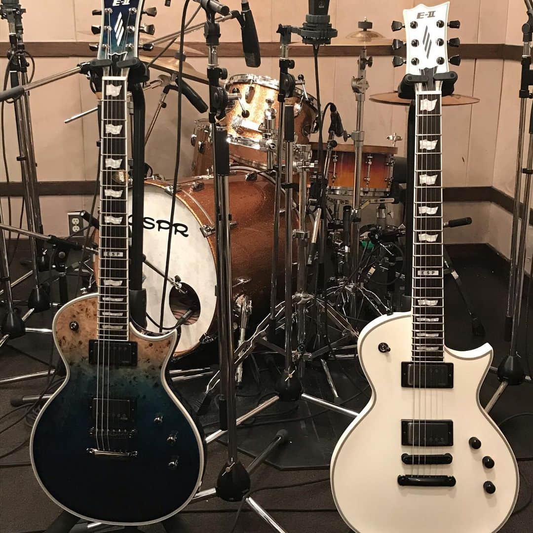 Larry のインスタグラム：「本日からE-ⅡのECが仲間入り。 ありがとうございます！ #espguitars  #e2」