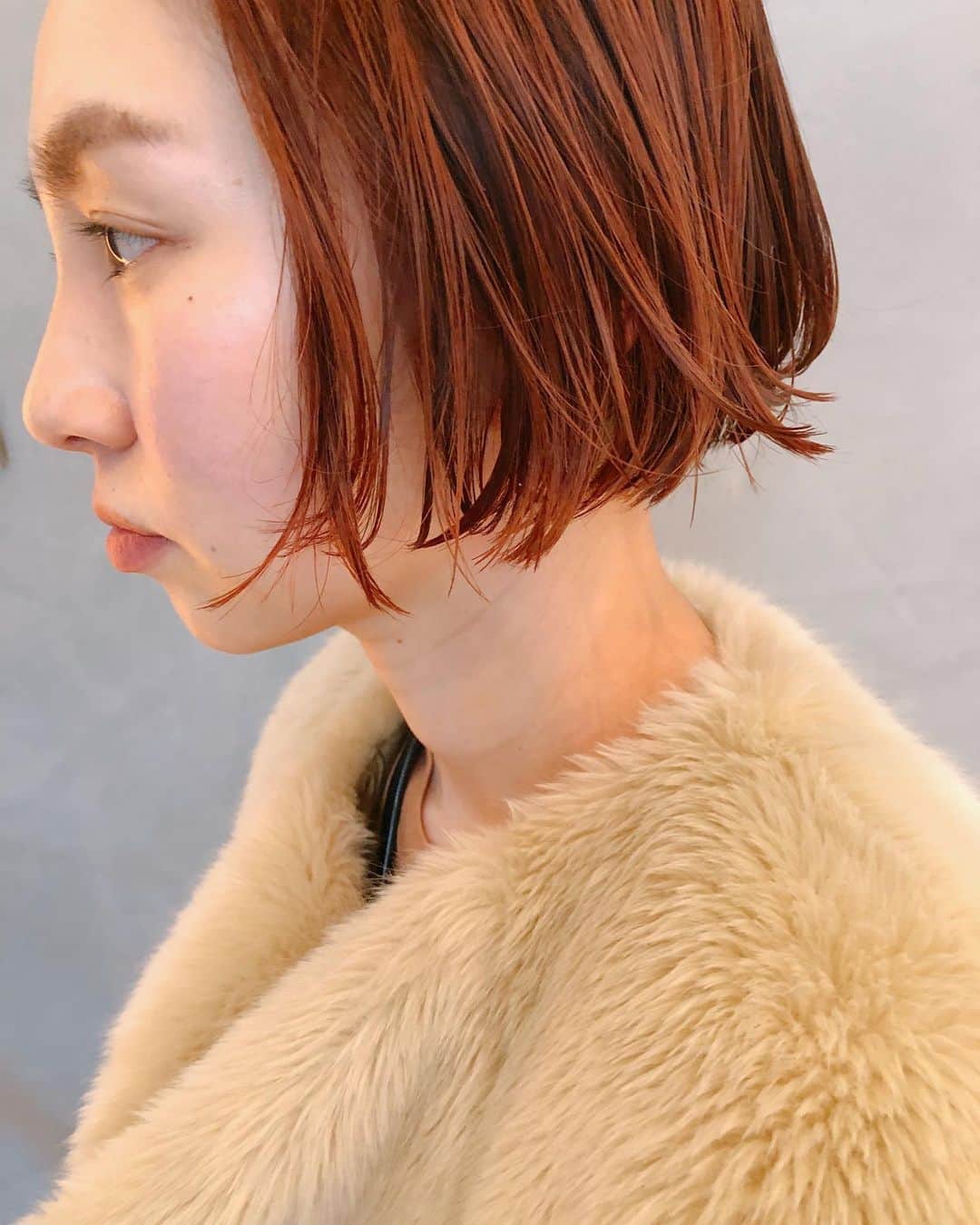野々口祐子のインスタグラム：「Orange🍊🍊🍊BOB #nono_hair #syan_tokyo  #オレンジカラー」