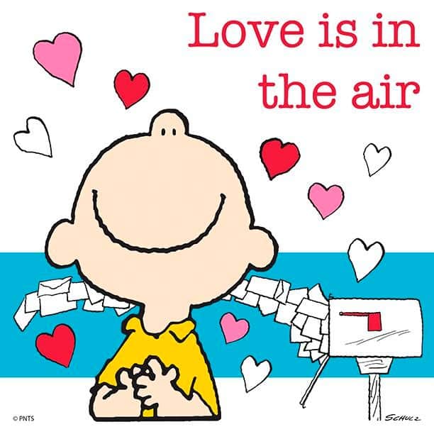 スヌーピーさんのインスタグラム写真 - (スヌーピーInstagram)「Love is in the air today #ValentinesDay」2月15日 5時30分 - snoopygrams