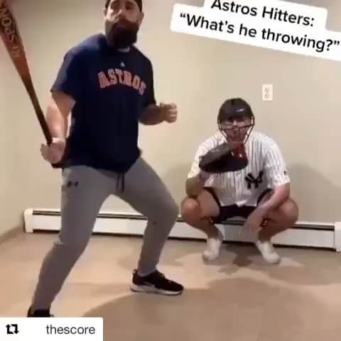 Ava Fioreのインスタグラム：「😂😂😂😂🏃🏻‍♀️🏃🏻‍♀️🏃🏻‍♀️🏃🏻‍♀️🙈 but when are they going to strip the title though 🤔 shout out to the trash can guy 😭😭😭Also, Pete Rose should be in HOF! Period! Love Ava Fiore」
