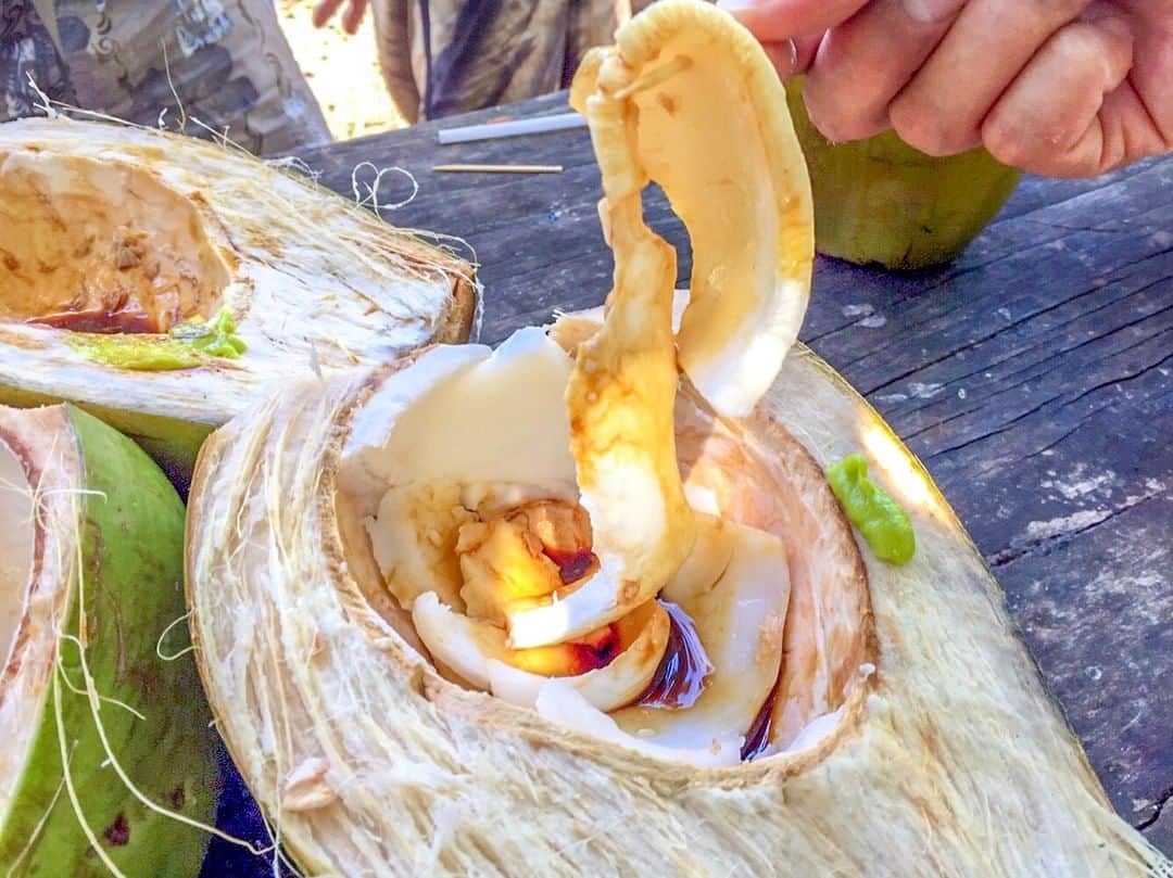 マリアナ政府観光局さんのインスタグラム写真 - (マリアナ政府観光局Instagram)「マリアナで是非おすすめしたいグルメのひとつ「ココナッツのお刺身」。⁠ イカのお刺身のような味とぷるぷるした食感がたまりません✨⁠ ココナッツのお刺身はわさび醤油につけて頂くのが定番。ほんのりと甘く、噛み締めた瞬間に意外な美味しさに驚くこと間違いなしです😉⁠ チャモロ料理のレストランやエコツアーなどで機会があれば是非試してみてくださいね🍴⁠ .⁠ .⁠ .⁠ マリアナ政府観光局とスカイマークの #オリジナルグッズ が #抽選 で当たる #プレゼント #キャンペーン は@mymarianas_mvaのURLをチェックしてね😘⁠ .⁠ #ココナッツ #ココナッツ刺身 #サイパン #テニアン #ロタ島 #サイパングルメ #南の島 #トロピカル #旅行 #海外グルメ #島暮らし #島旅 #ビーチリゾート #旅行好き #常夏 #coconut #saipan #tinian #rotailsnad #northernmarianaislands #localfood #yammy #hafaadai #islandlife #tropicalfruit #instafood ⁠」2月14日 21時40分 - mymarianas_mva