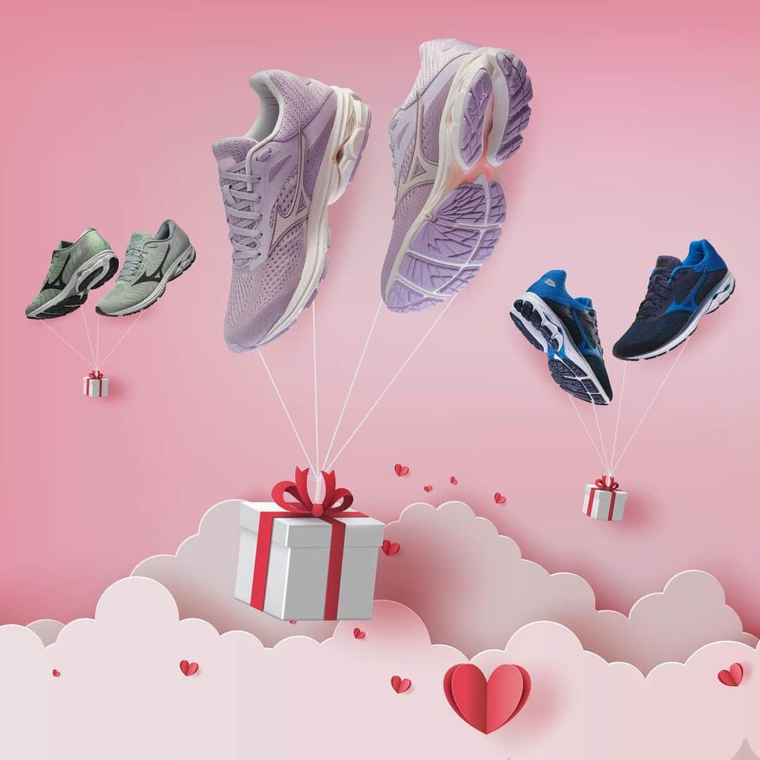 MizunoRunningさんのインスタグラム写真 - (MizunoRunningInstagram)「The only thing better than #ValentinesDay falling on a Friday, is that the #WaveRider 23 and Wave Rider WAVEKNIT 3 comes out in 💕 new colors 💕 #TrueLove」2月14日 22時14分 - mizunorunningusa