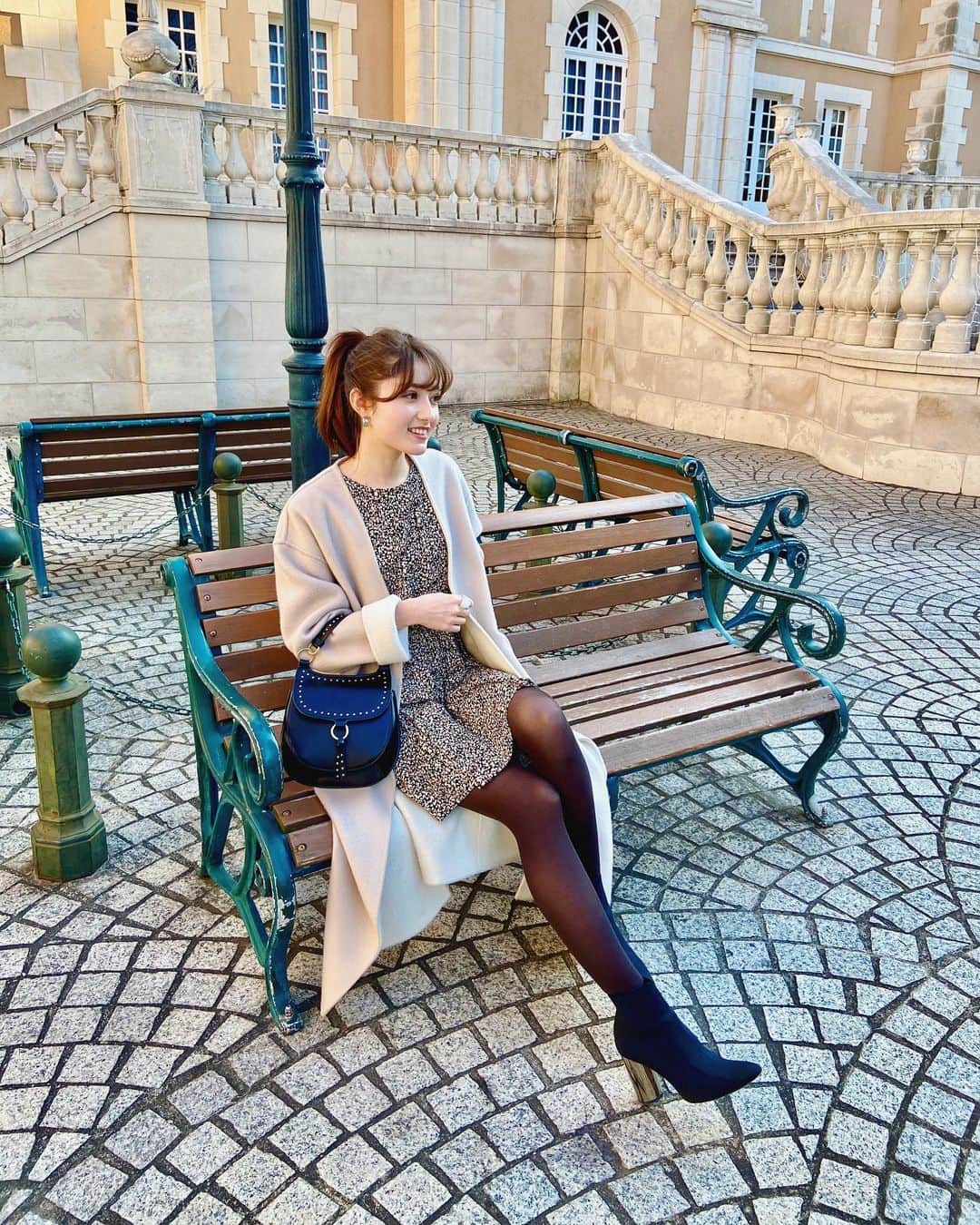 ティファニー春香さんのインスタグラム写真 - (ティファニー春香Instagram)「私服。 暖かかったので久しぶりにワンピ着た日☺︎♡ ワンピはZARAのSALEで購入😉 . #ootd #outfit #私服 #コーデ #冬コーデ」2月14日 22時09分 - tiffanyharuka