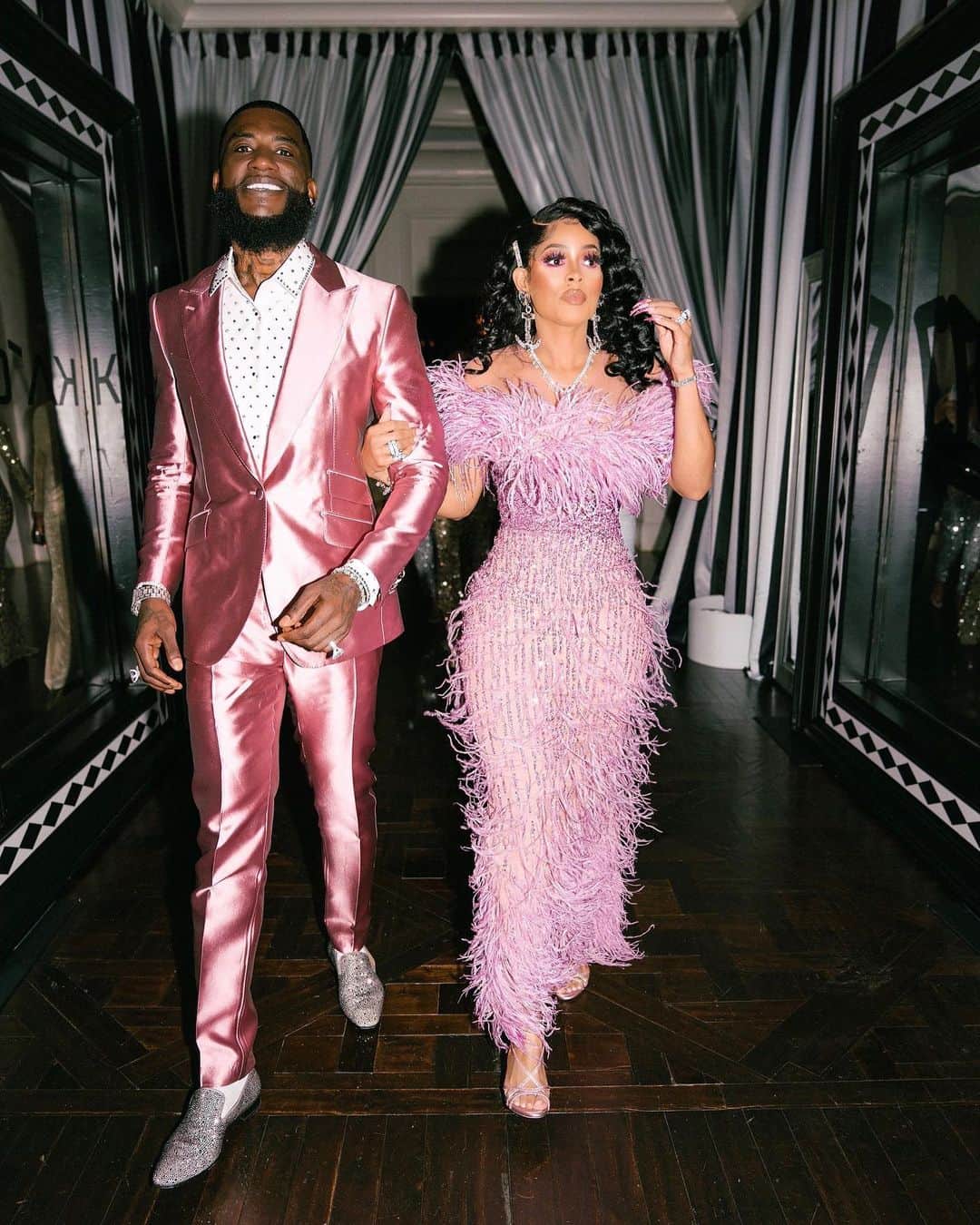 グッチ・メインのインスタグラム：「Me and my beautiful wife at my 40th bday party what an elegant night 🏹 #Guccis40th」