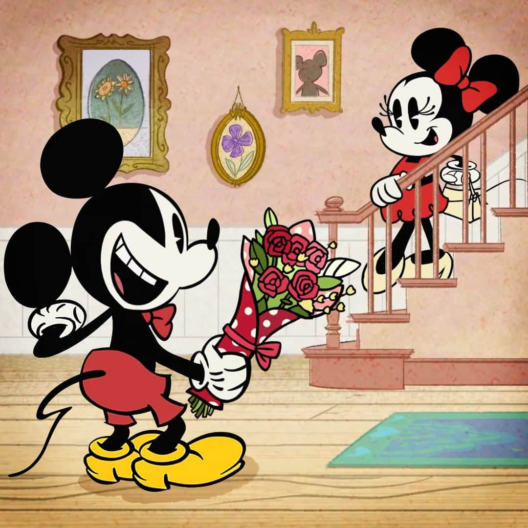 ミッキーマウスさんのインスタグラム写真 - (ミッキーマウスInstagram)「Be mine? 🌹 Happy #ValentinesDay!」2月15日 0時00分 - mickeymouse