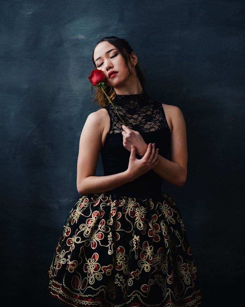 Lily Saito (齊藤莉理)のインスタグラム：「Happy Valentine's Day! 🌹 May you feel the love in the air and share this day with all the people that truly matter to you. ❤ |📸 @izzy_zi |」