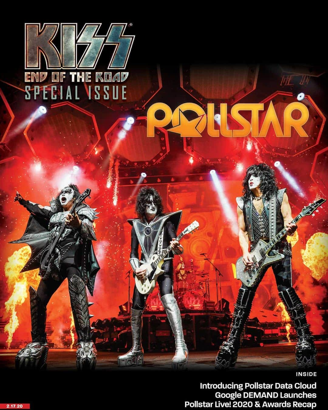 KISSさんのインスタグラム写真 - (KISSInstagram)「@pollstar_official 's  #KISS #EndOfTheRoad Special Issue!  47 Years Of Flaming Guitars, Levitating Drums & Pyro: KISS Touring Nears The End  Full story at https://t.co/JGojxyzD4P」2月15日 9時59分 - kissonline