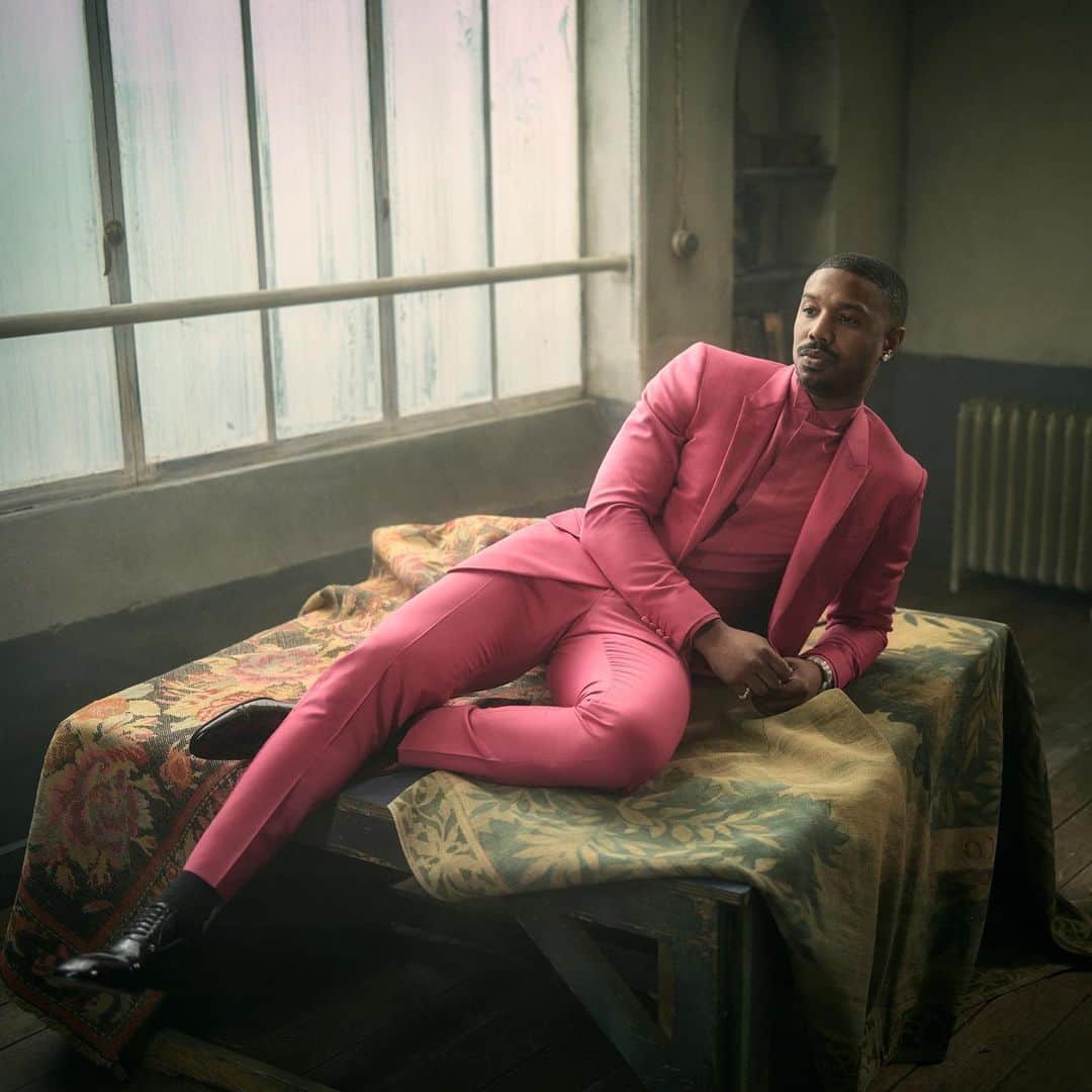 マイケル・B・ジョーダンのインスタグラム：「Xoxo - Pink Panther 💓」