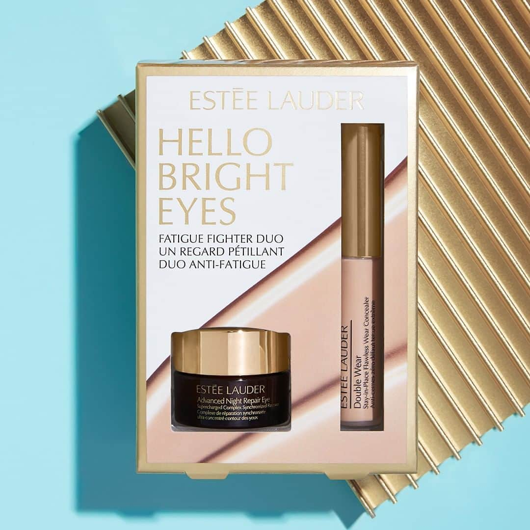 エスティローダーさんのインスタグラム写真 - (エスティローダーInstagram)「Say "Hello, Bright Eyes" with this mini set featuring #AdvancedNightRepair Eye Supercharged Complex and #DoubleWear Stay-in-Place Flawless Wear Concealer. This duo will help you look like you've gotten 8 hours of sleep, even when you didn't 😉!」2月16日 0時00分 - esteelauder