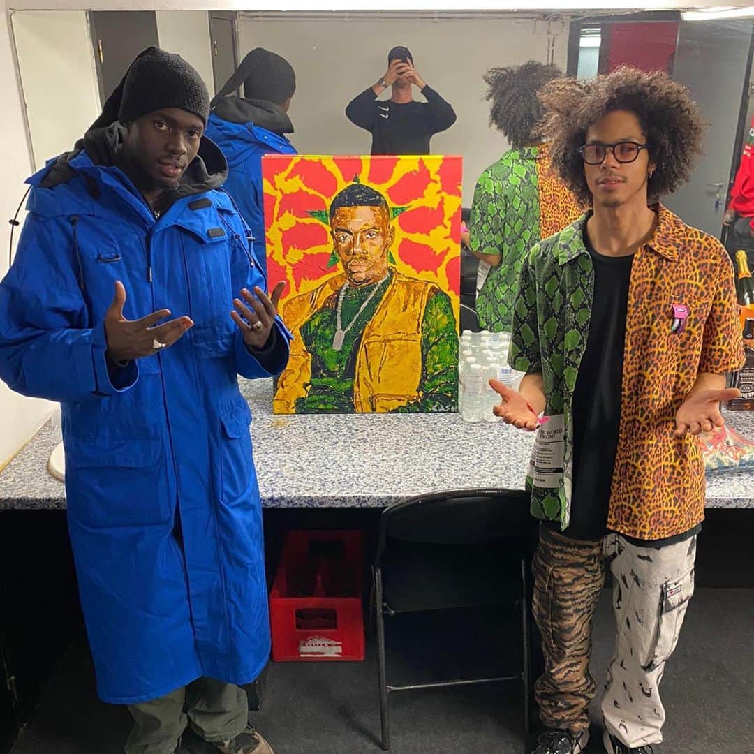 CASH（Carl Anders Sven Hultin）さんのインスタグラム写真 - (CASH（Carl Anders Sven Hultin）Instagram)「Painting for @sheckwes 🎨 #art #portrait #sheckwes」2月16日 0時26分 - artbycash