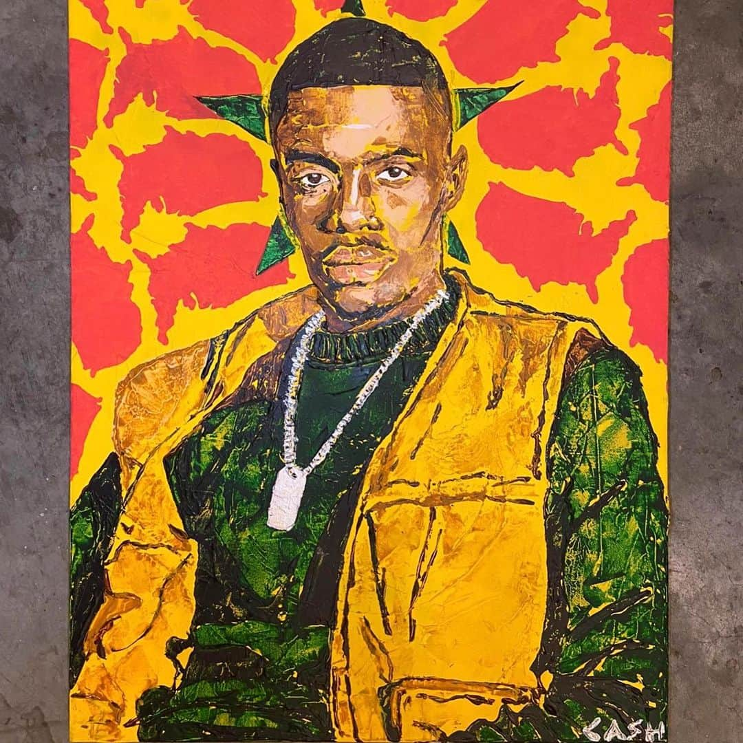 CASH（Carl Anders Sven Hultin）さんのインスタグラム写真 - (CASH（Carl Anders Sven Hultin）Instagram)「Painting for @sheckwes 🎨 #art #portrait #sheckwes」2月16日 0時26分 - artbycash