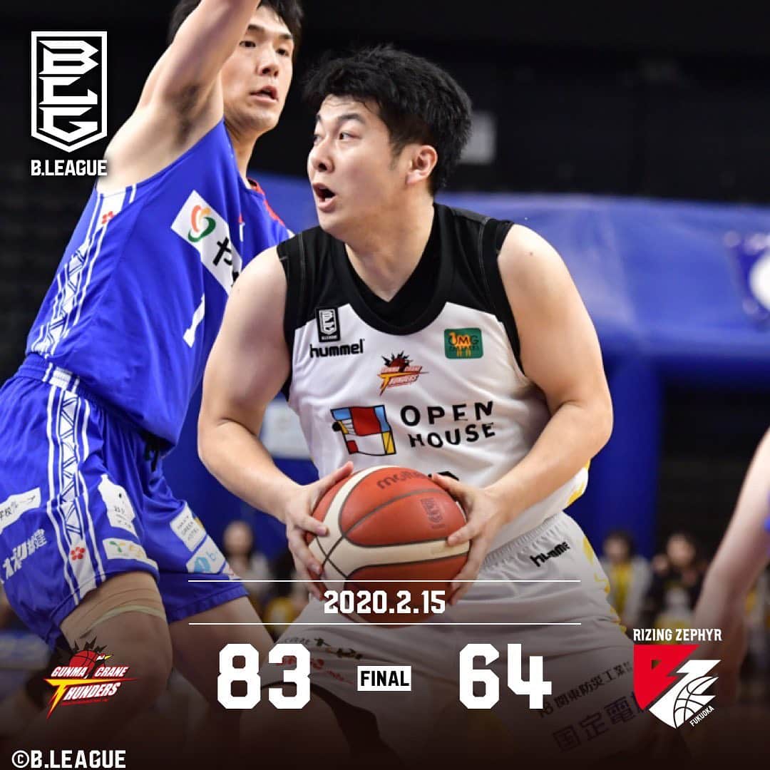 群馬クレインサンダーズのインスタグラム