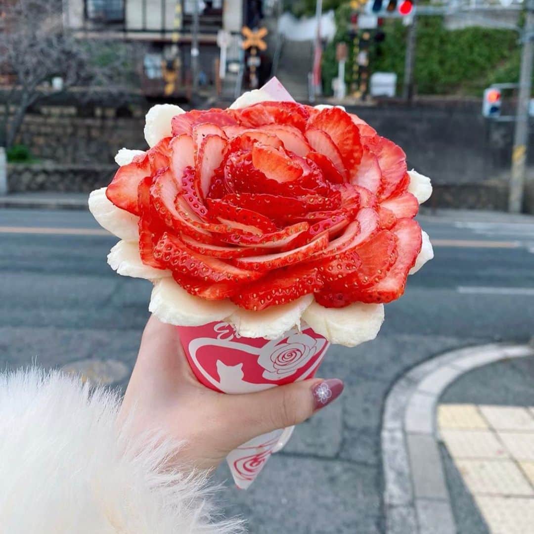 RETRIP<リトリップ>グルメのインスタグラム：「【RETRIP×広島】 こちらは広島にある「エタニティ」です。クレープ専門店のこちらでは、まるでブーケのようなクレープが食べられます。今の季節は苺が大人気。写真を撮らずにはいられない可愛さですよね。 . RETRIPでは「おでかけ」に関する様々な情報を発信しています。ぜひ他のアカウントもチェックしてください！ @retrip_nagoya_ 名古屋の話題のカフェを紹介 @retrip_osaka_ 大阪のおでかけグルメスポットを紹介 @retrip_kyoto_ 京都のおでかけスポットを紹介 @retrip_fukuoka_ 福岡のおでかけグルメスポットを紹介 @retrip_hokkaido_ 北海道のおでかけスポットを紹介 @retrip_korea_ 韓国の話題のカフェを紹介 @retrip_news 最新のおでかけ情報を紹介 @retrip_nippon 日本の絶景を紹介 @retrip_global 海外の絶景を紹介 @retrip_gourmet 全国の話題のスイーツを紹介 @retrip_dinner 全国の話題のごはんを紹介 @retrip_cafe 全国のおしゃれなカフェを紹介 . ▼RETRIP[リトリップ]のアプリは AppStore、GooglePlay「リトリップ」で検索！ プロフィールのURLからもダウンロードできます。 . photo by @m_y_k14  @nnk___7  @ketsuko1013 . . #retrip #retrip_rh #retrip_gourmet #retrip_sweets #RETRIP #エタニティ #クレープ #ブーケ #フルーツ #いちご #いちごスイーツ #広島 #広島カフェ #尾道 #尾道カフェ #カフェ好きな人と繋がりたい #スイーツ好き #スイーツ好きな人と繋がりたい #スイーツ好きな人とつながりたい #グルメ好きな人と繋がりたい #グルメ好き #グルメ好きと繋がりたい #スイーツ部 #カフェ部」