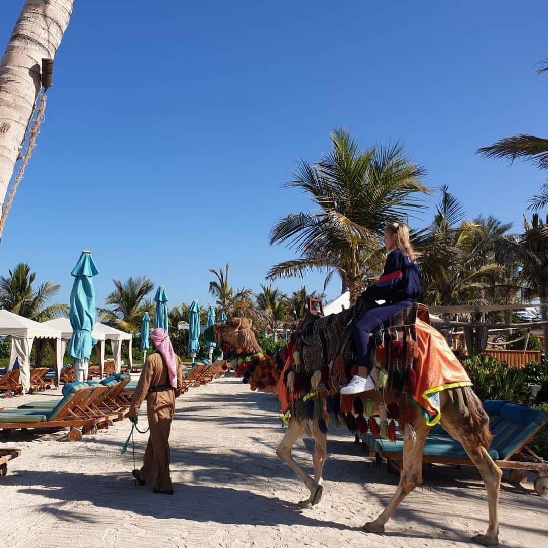 ソフィア・ケニンさんのインスタグラム写真 - (ソフィア・ケニンInstagram)「‪Causally riding a camel in Dubai 🐫🙋🏼‍♀️‬」2月15日 16時46分 - sofia.kenin