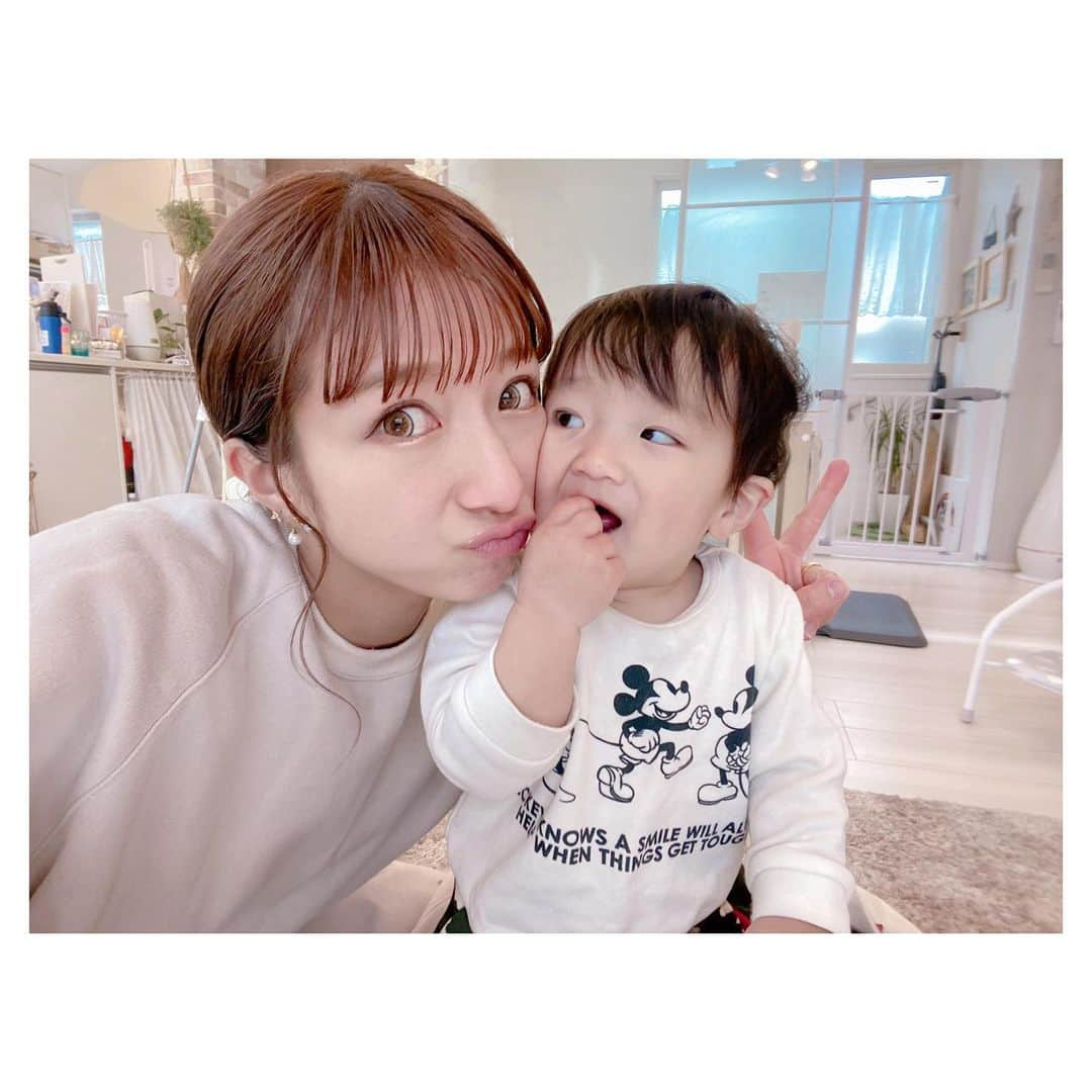 辻希美さんのインスタグラム写真 - (辻希美Instagram)「今日の私と幸空🧸💕 #私と幸空 #ママと幸空 #一歳二カ月 #ラブラブ #🧸💕」2月15日 18時29分 - tsujinozomi_official