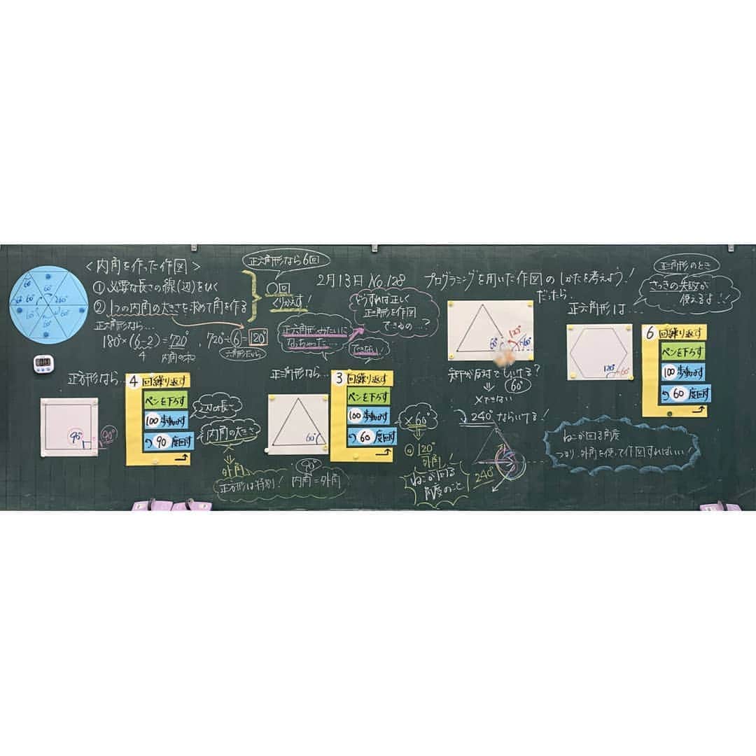 授業準備ならフォレスタネットさんのインスタグラム写真 授業準備ならフォレスタネットinstagram 5年 算数 正多角形と円 プログラミングを使った正多角形の作図 本時では プログラミング スクラッチ を使った正多角形の作図を行った まずは 前時の