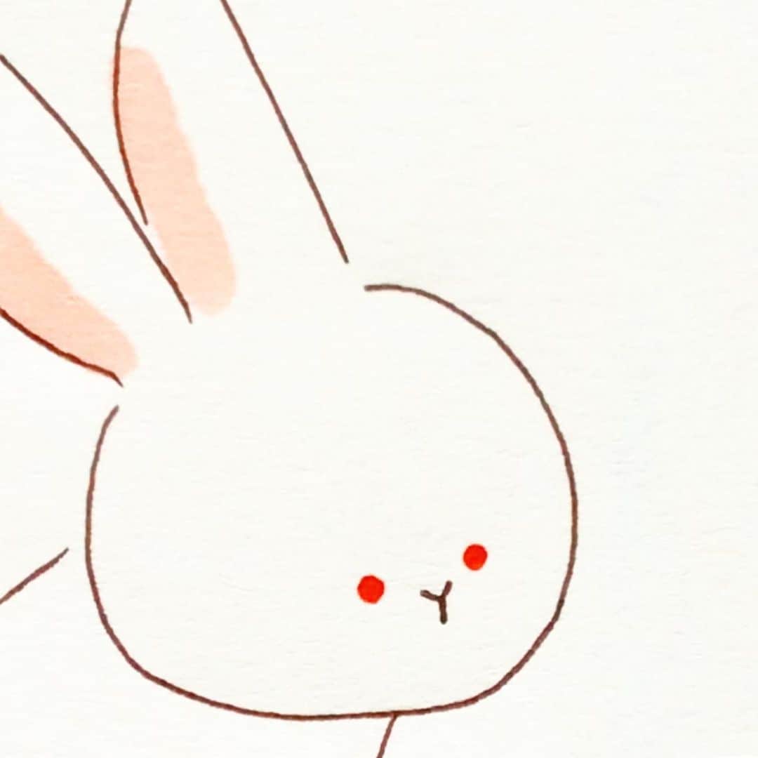 カモさんのインスタグラム写真 - (カモInstagram)「赤目 #ウサギ#ウサギタケ#usagitake#花粉症」2月16日 10時06分 - illustratorkamo