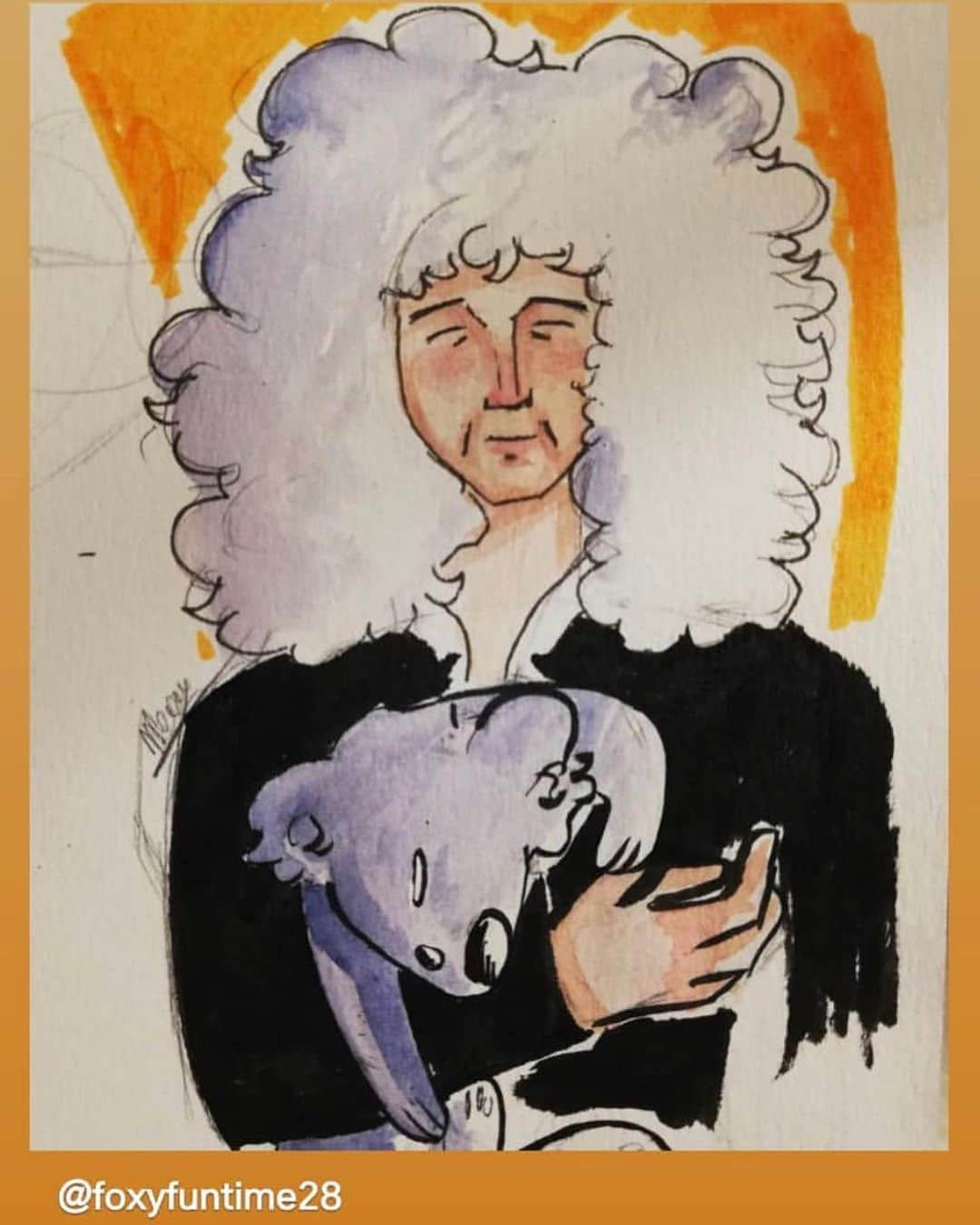 ブライアン・メイさんのインスタグラム写真 - (ブライアン・メイInstagram)「THANKS IG PALS FOR YOUR LOVELY ART !!! Bri」2月16日 2時54分 - brianmayforreal