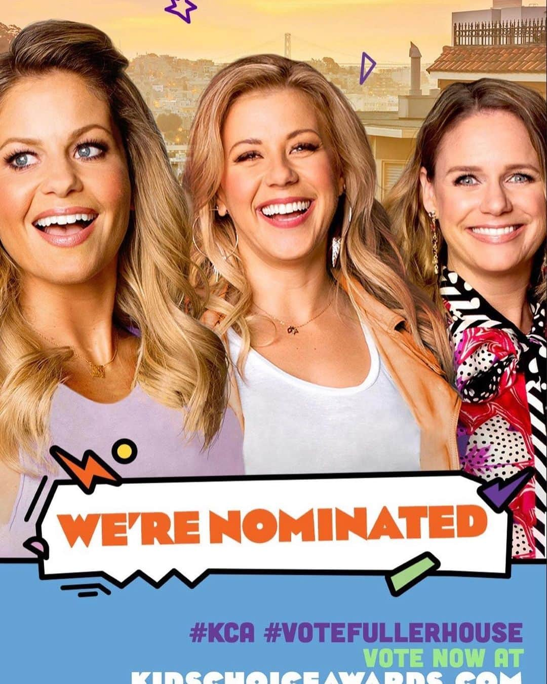 スコット・ウェインガーのインスタグラム：「Congrats to my @fullerhouse family and my DJ @candacecbure for the Kids’ Choice Awards nominations! VOTE NOW! #fullerhouse #netflix #kca」