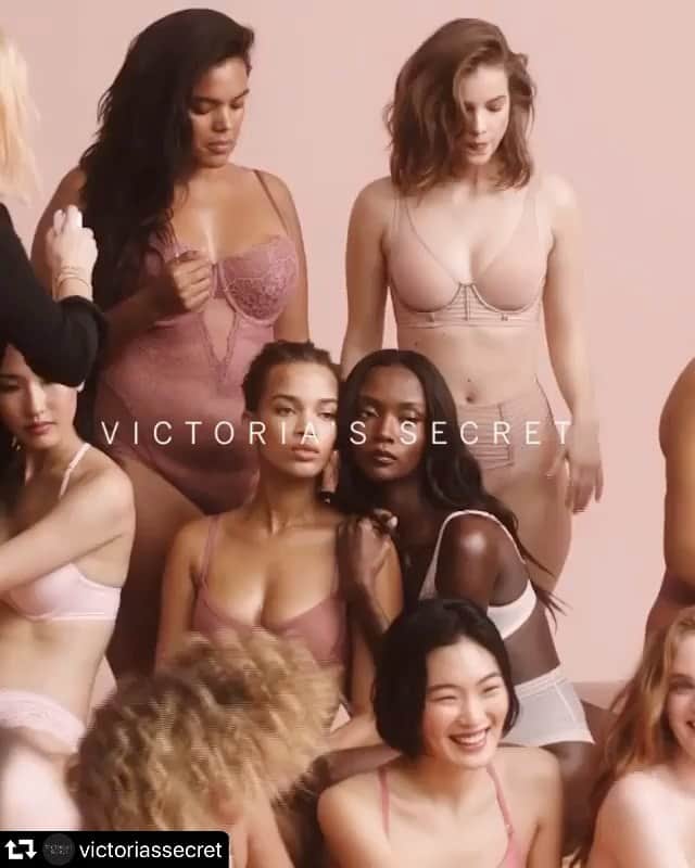 小椚ちはるのインスタグラム：「I just love it♥️♥️♥️ #repost @victoriassecret ・・・ When women come together, amazing things happen. Case in point: all the joy on set of our spring campaign, shot by Zoey Grossman.」