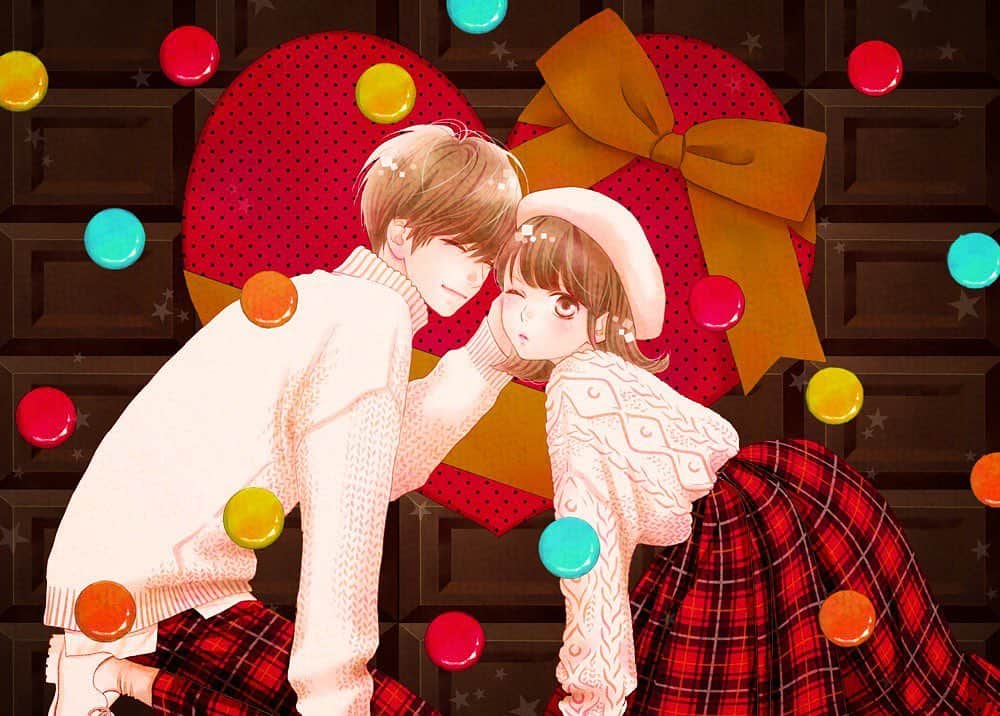 ななじ眺のインスタグラム：「Happy Valentine’s Day! 過ぎちゃったけど💦 #ふつうの恋子ちゃん #バレンタインイラスト」