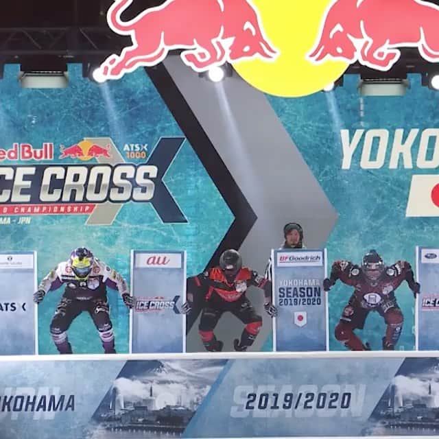 鈴木雅仁のインスタグラム：「RedBull Ice Cross 横浜 決勝ファイル Ice Crossの面白い所が全て詰まっていた、超エキサイティングなレースでした！  #Repost @redbullicecross with @get_repost ・・・ Fire up the afterburners, @cameronnaasz 🇺🇸 is running hot 🔥🥇 ⠀ #win #winner #redbullicecross #redbull #yokohama #japan.」