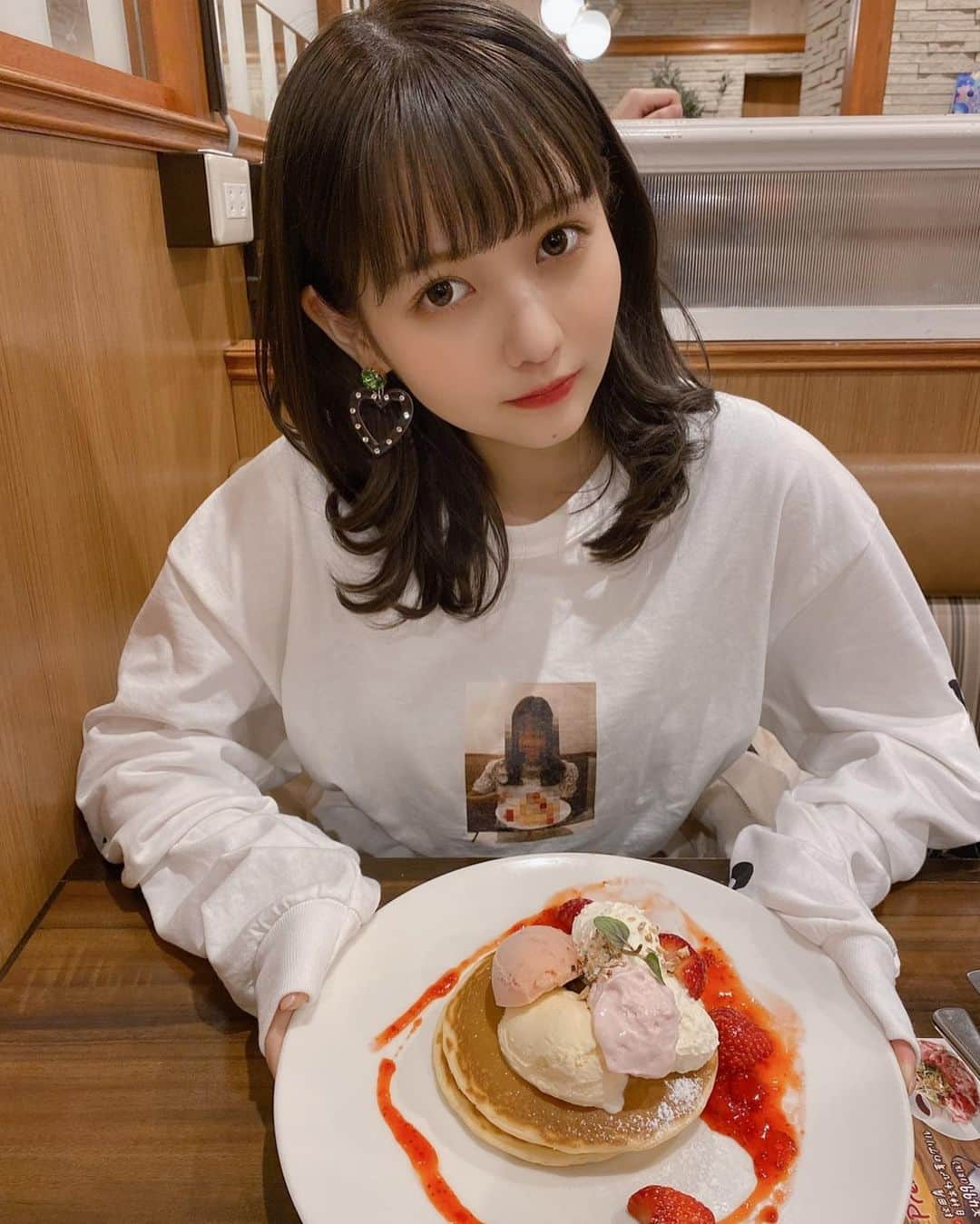 佐藤ノアさんのインスタグラム写真 - (佐藤ノアInstagram)「どっちがパンケーキかわからない🥞🥞🥞」2月16日 17時55分 - sugar_79