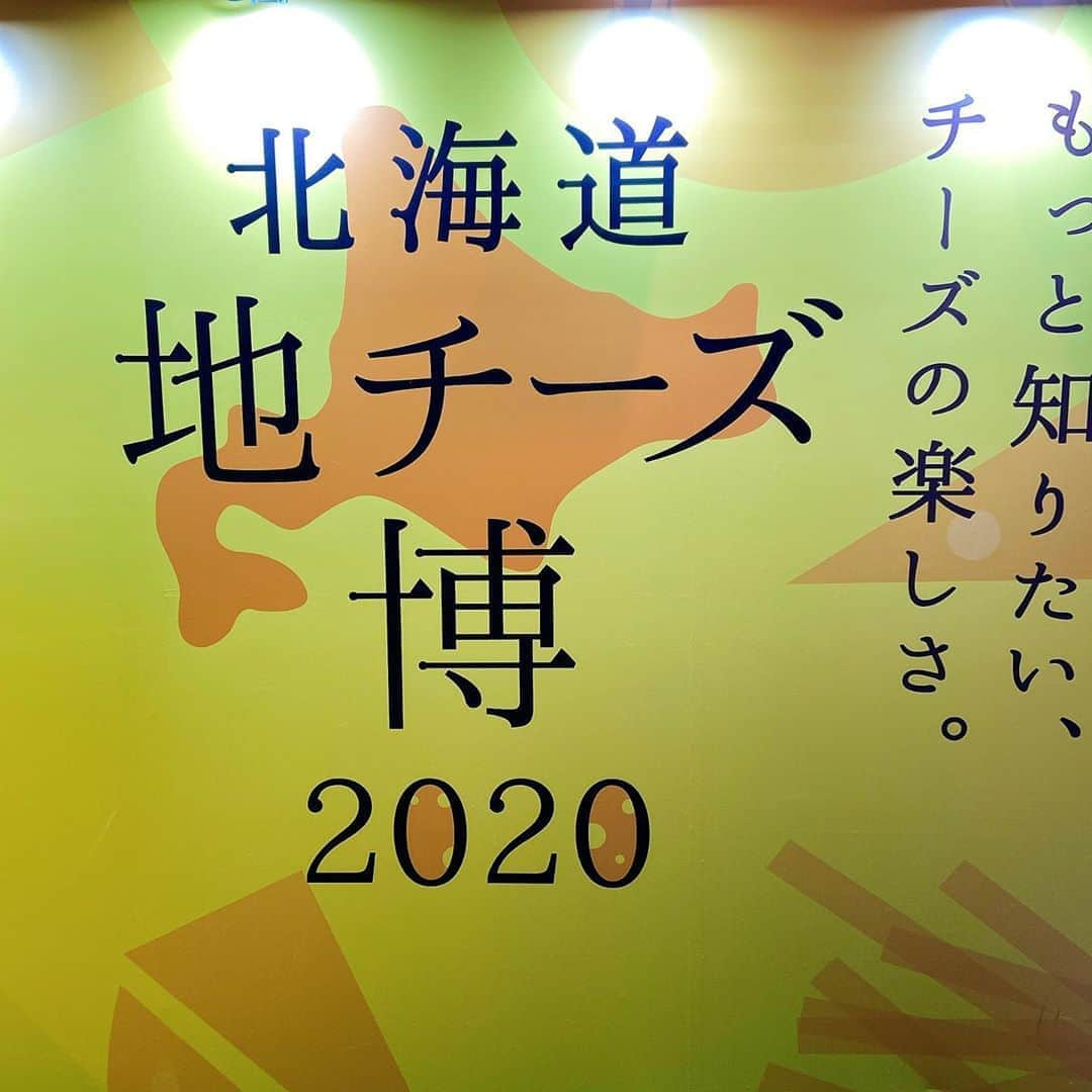 黛英里佳さんのインスタグラム写真 - (黛英里佳Instagram)「表参道ヒルズで行われていた「北海道地チーズ博2020」無事終了しました😊﻿ ﻿ 最後の最後まで本当にたくさんの方にお越しいただいて大大大盛況でした😆✨﻿ ﻿ 今回は昨年よりも更にパワーアップして、約320種類の北海道産チーズが集まりました🐮﻿ ﻿ 会場で大人気だったクリームチーズ入りソフトクリームも雪のように細かく削られたセミハードチーズとカリカリのゴーダチーズがかかっていて本当に美味しかった🥰﻿ ﻿ 私も今回もたくさんチーズをゲットしました👍﻿ ほんとはまだまだ買いたかったけど😂 ﻿ ワイン片手にチビチビいただいたり、お料理に活用したりと愉しみたいと思います😋💕﻿ ﻿ お越し頂いたみなさま、本当にありがとうございました☺️✨﻿ ﻿ #鏡に映るのはマママネージャー#控え室にて#チーズ#ミルク#ミルクランド北海道#地チーズ博2020#表参道」2月16日 20時35分 - erikamayuzumi_official