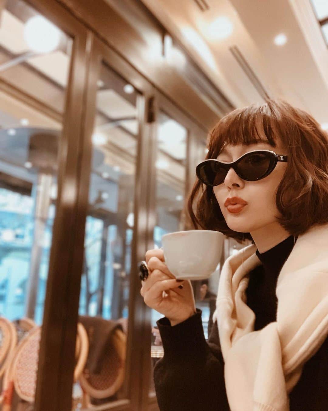 青田夏奈さんのインスタグラム写真 - (青田夏奈Instagram)「𝑵𝒐𝒗𝒆𝒎𝒃𝒆𝒓. ﻿ ﻿ ﻿ 11月のある日。﻿ ﻿ 大分暖かくなったので冬の画像を慌てて載せてみる☕️﻿ ﻿ ﻿ ﻿ ﻿ ﻿ ﻿ ﻿ ﻿ ﻿ ﻿ ﻿ ﻿ ﻿ ﻿ #nmvember#cafe#breaktime」2月16日 23時02分 - kana_aota