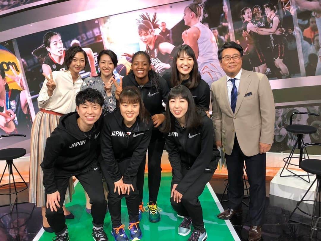 のインスタグラム：「サンデースポーツ観てくださりありがとうございました!! これを観て少しでもバスケに興味を持ってくれた方が増えたらいいな🥰✨ . 来週からWリーグも再開します！ 是非こちらも観に来てくださいね！🐨🌟 #サンデースポーツ  #3x3  #永田move  #ステフ #めっちゃ緊張した笑」