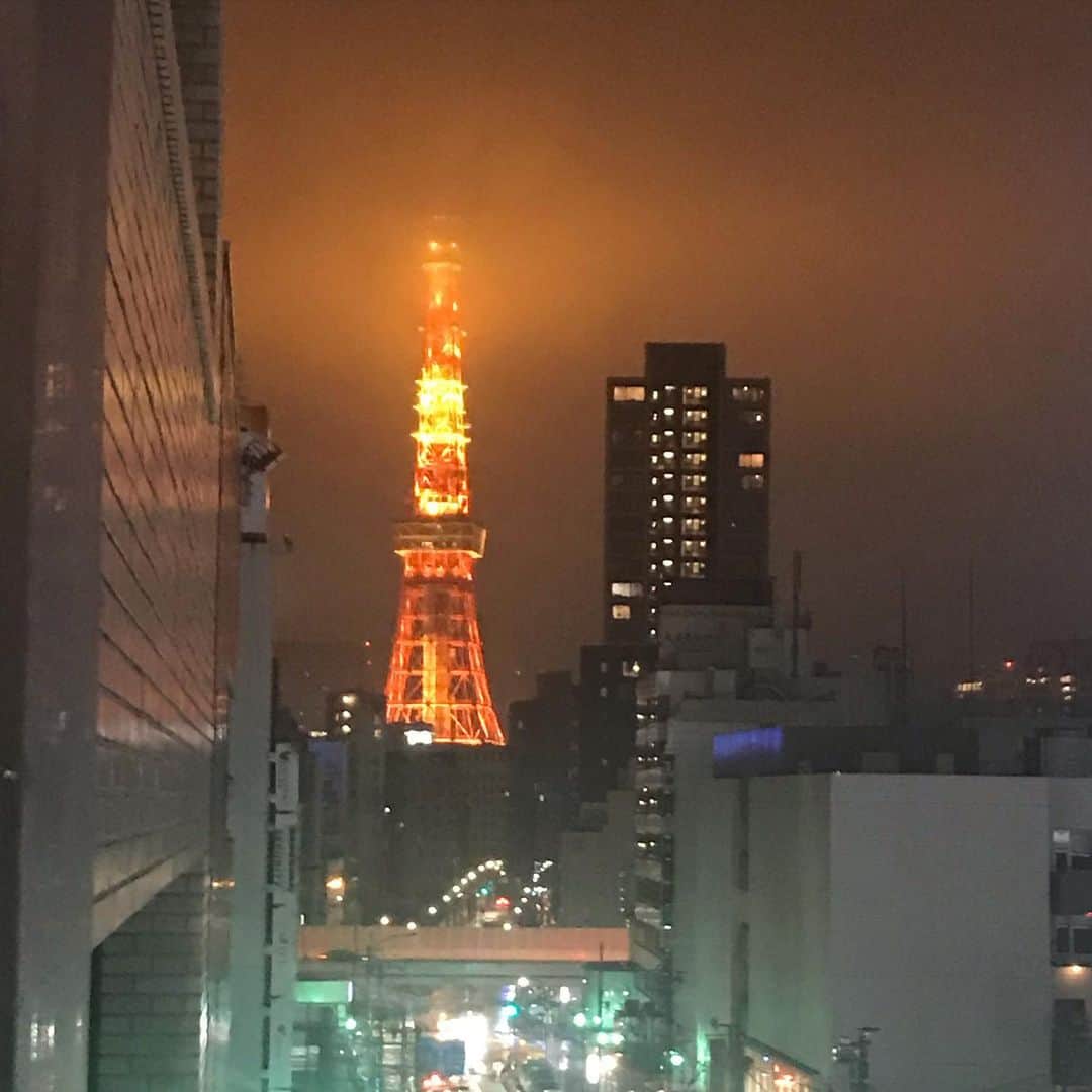 まっく赤坂見附のインスタグラム：「こわい東京タワー  #東京タワー  #こわい」