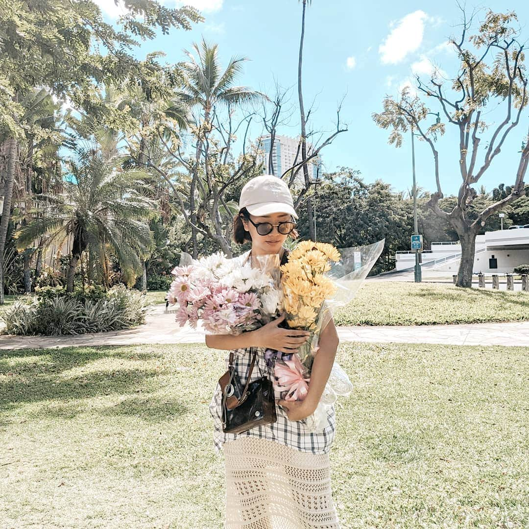 Aya（高本彩）さんのインスタグラム写真 - (Aya（高本彩）Instagram)「flower♡ #hawaii#waikiki#flower#thankyou#aloha#hawaian」2月17日 8時17分 - aya_dream04