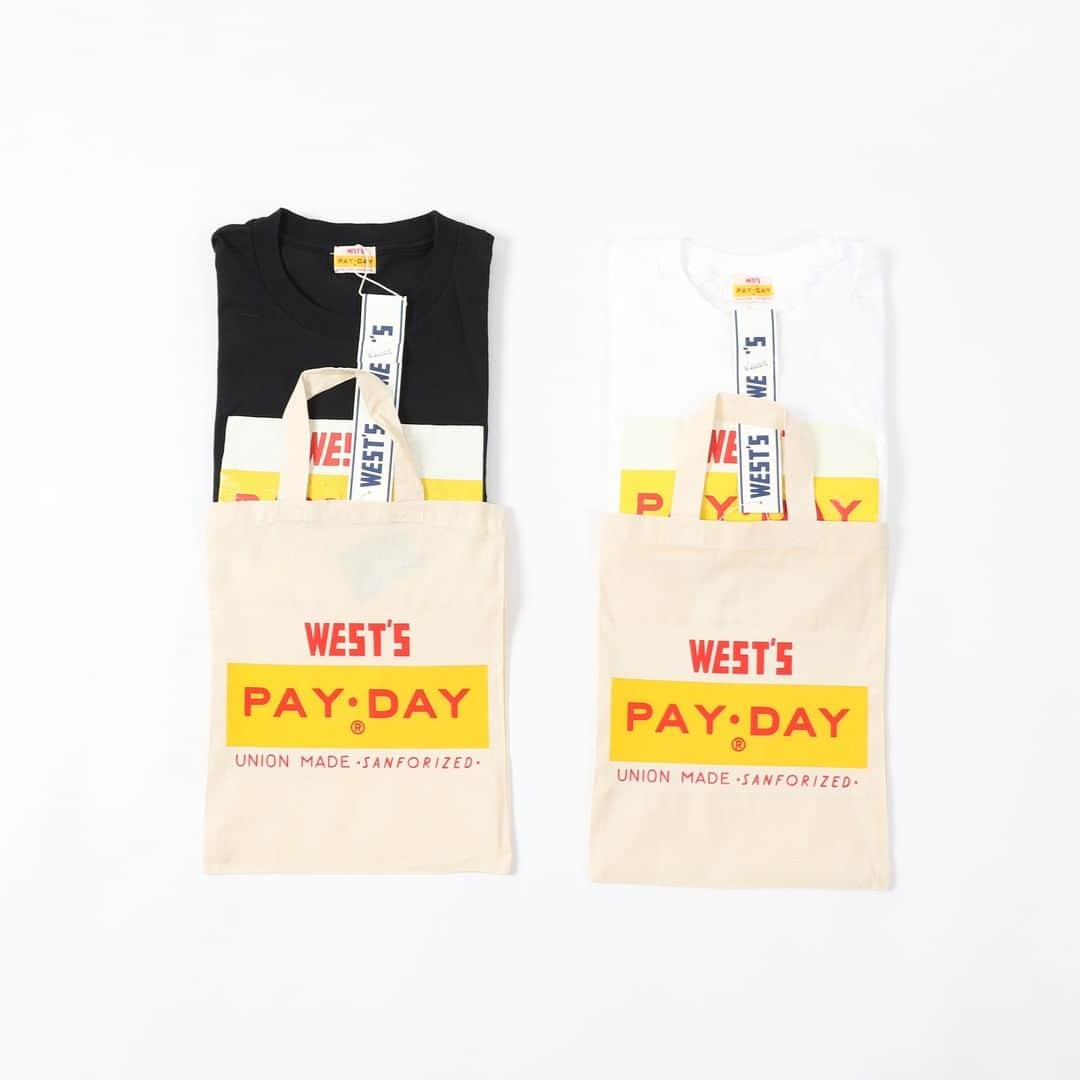 フリークスストアさんのインスタグラム写真 - (フリークスストアInstagram)「【MEN'S ITEM】WESTOVERALLSとPAYDAYのコラボ！  話題性の高いブランド同士のコラボレーション。今シーズンは定番アイテムに加え、両ブランドを象徴するそれぞれのタグデザインのTシャツが登場です。  WESTOVERALLS PAYDAY×WESTS T-SHIRT 問い合わせ番号:12645800120 価格:￥6,800(+tax)  詳細はTOPページのURLから問い合わせ番号を入力してご覧いただくか、FREAK'S STORE各店まで足をお運びください。  #freaksstore #フリークスストア #freaksstore20ss #WESTOVERALLS #ウエストオーバーオールズ #WESTS #PAYDAY #ロゴtコーデ #ロゴt #tシャツ #tシャツコーデ #半袖t #半袖tコーデ #プリントtコーデ #プリントt #プリントt #置き画 #置き画くら部 #カジュアルコーデ #カジュアルファッション #春服 #春服コーデ# #春の服 #春色 #春色コーデ #ボックスロゴ #ボックスロゴt #ボックスロゴプリント #白t #白tコーデ」2月17日 12時00分 - freaksstore_official