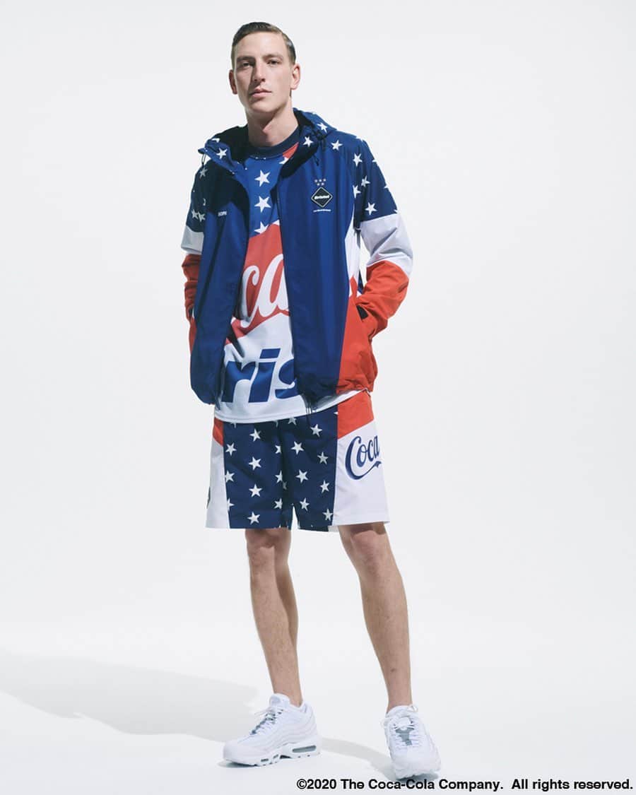 のインスタグラム：「F.C.Real Bristol 2020 S/S COLLECTION 2020.2.22 SAT. START *SOPH. ONLINE STORE 2020.2.25 TUE. START ⠀ COCA-COLA MULTI PATTERN JACKET : ¥37,000 + TAX COCA-COLA MULTI PATTERN S/S TOP : ¥16,000 + TAX COCA-COLA MULTI PATTERN SHORTS : ¥20,000 + TAX ⠀ www.soph.net/shop/ . #FCRB #コカコーラ #cocacola #FCRBxCocaCola #0222_20SS_START @cocacola @cocacola_japan」