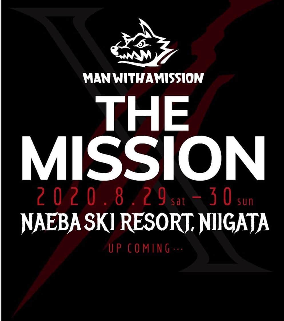 Man With A Missionさんのインスタグラム写真 - (Man With A MissionInstagram)「To celebrate their 10th Anniversary, MWAM have announced “THE MISSION" - the band’s first outdoor festival! 🎉🎶🐺 . THE MISSION  will take place over 2 days at @naebaski_official on Saturday 29 and Sunday 30 August.  Full line up and ticket details will be released shortly! . . . #mwam #manwithamission #mwam10th  #themission #naebaskiresort」2月17日 21時32分 - mwamofficial