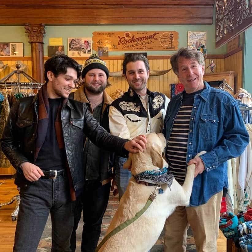 ロックマウントのインスタグラム：「Thank you to @theamazons for stopping by Rockmount today! If you’re in Denver catch them tonight at @bluebirdtheater. #rockmount #rockmountranchwear」