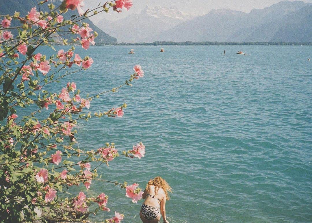ハ・ヨンスのインスタグラム：「#onthewayhome #filmphotography  in switzerland #portra800」
